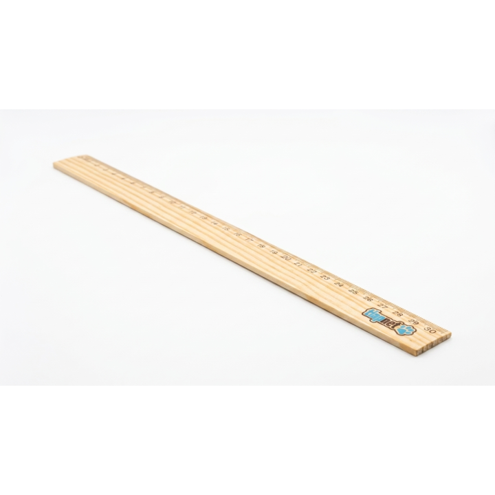 Dřevěné pravítko Tlapnet | Pravítko 30 cm se stupnicí